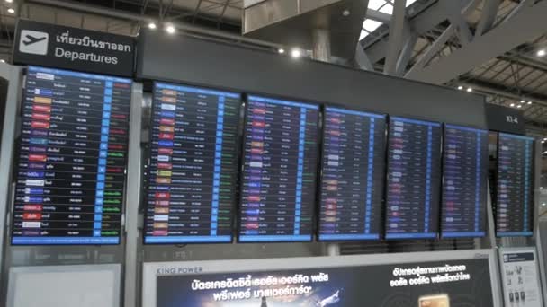 Marzo 2022 Bangkok Thailandia Pov All Interno Del Terminal Partenza — Video Stock