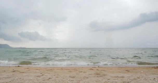 Time Lapse Tropical Sea Beach Landscape Light Nature Cloudscape Sky — Vídeo de stock