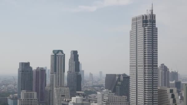 Vista Panorâmica Cidade Bangkok Partir Céu — Vídeo de Stock