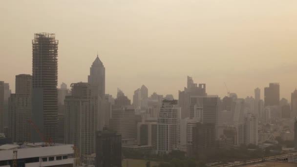 April 2022 Bangkok Thailand Utsikt Över Bangkok Stadsområde Runt Silon — Stockvideo