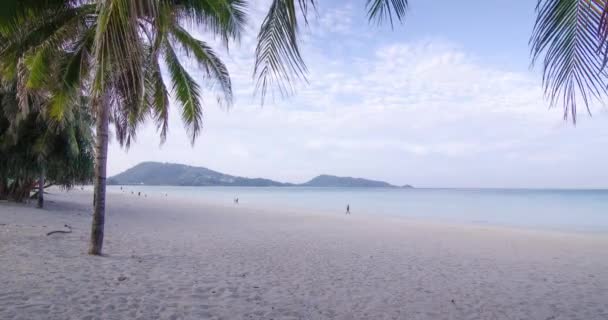 Time Lapse Tropical Sea Beach Landscape Light Nature Cloudscape Sky — Stockvideo