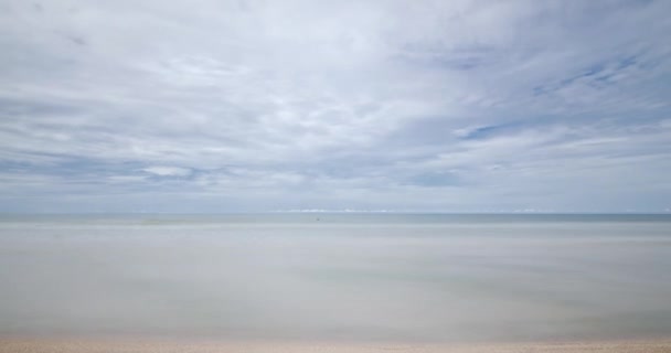 Time Lapse Tropical Sea Beach Landscape Light Nature Cloudscape Sky — Vídeo de Stock