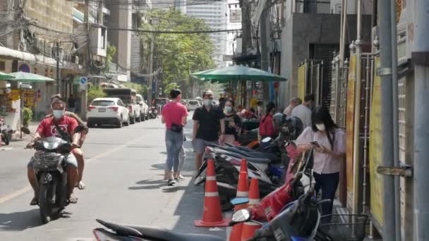 December 2021 Bangkok Thailand Maha Uma Devi Temple Silom Road — Stock video