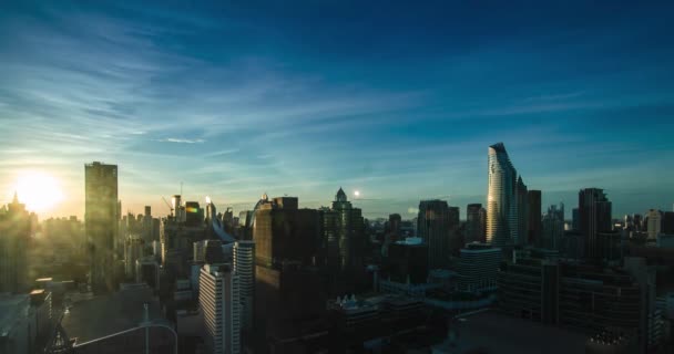 August 2020 Bangkok Thailand Time Lapse Aerial View Bangkok City — Stockvideo