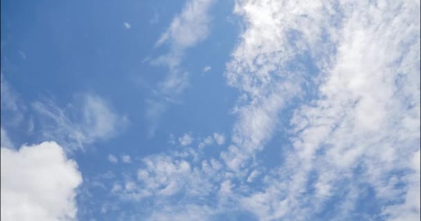 Video Timelapse View Moving Cloud Blue Sky — Stock videók