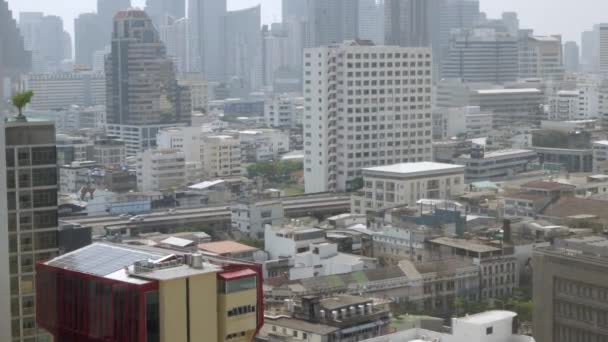 April15 2022 Bangkok Thailand Bird Eye View Bangkok City Sky — 비디오