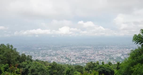 Timelapse View Chiang Mai Town Sky Cloudy Sky Winter Time — Video
