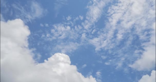 Timelapse Background Cloud Natural Blue Sky Moving Sunny Day — Stok video