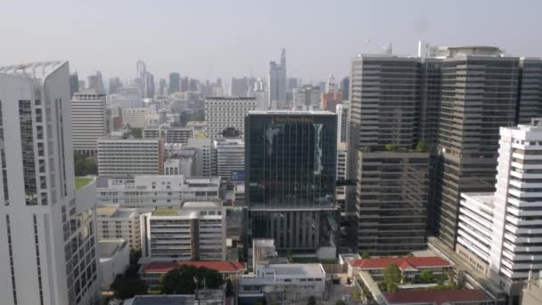 April15 2022 Bangkok Thailand Bird Eye View Bangkok City Sky — 비디오