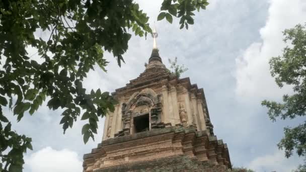 Ancient Heritage Architecture Pagoda Landscape Video Wat Lok Molee Temple — Stock Video