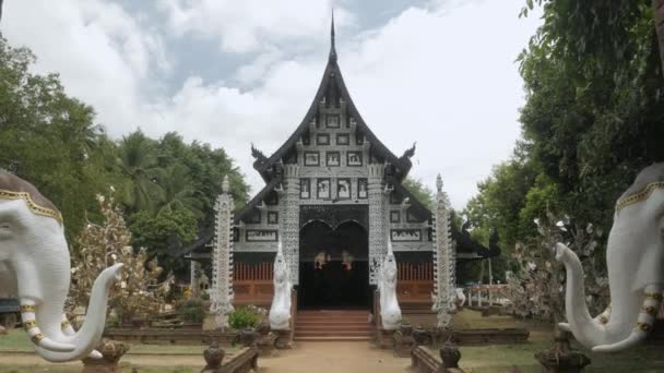 Main Building Ancient Heritage Architecture Building Landscape Video Wat Lok — Stok video