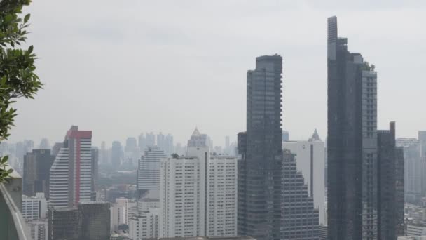 Aralık 2021 Bangkok Tayland Bangkok Şehrine Gökyüzünden Kuş Bakışı Bakış — Stok video