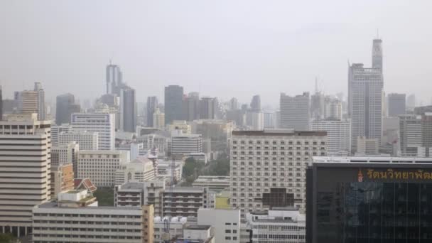 Nisan 2022 Bangkok Tayland Silon Sathorn Yolu Çevresindeki Bangkok Şehri — Stok video