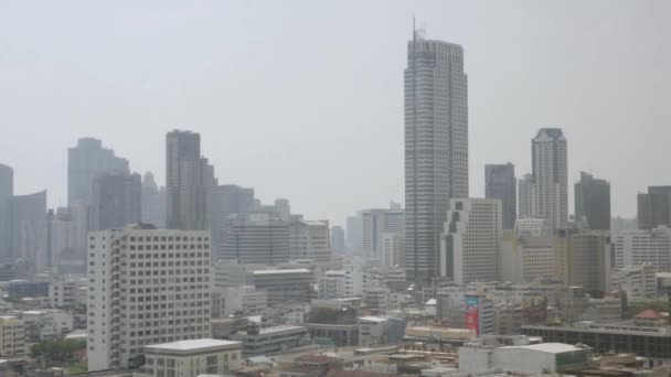 April15 2022 Bangkok Thailand Bird Eye View Bangkok City Sky — 비디오
