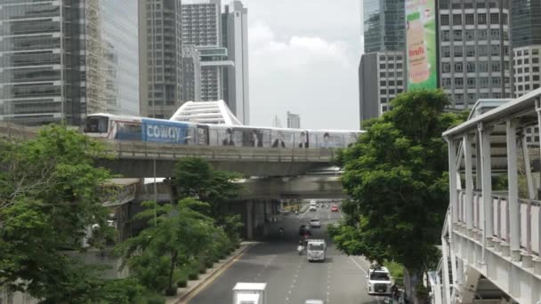Május 20221 Bangkok Thaiföld Kilátás Nyílik Bangkok Város Környékén Szilon — Stock videók