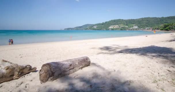 Time Lapse Tropical Sea Beach Landscape Light Nature Cloudscape Sky — Vídeo de Stock