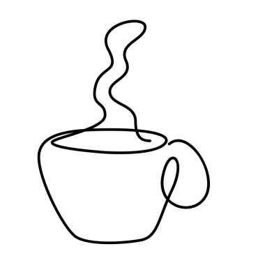 Kış için bir fincan sıcak kahve ya da bitki çayı Noel ağacı süsü olarak parlıyor.