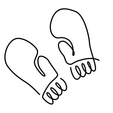 Noel ağacı süslemeleri için minimal xmas tasarım eldivenleri