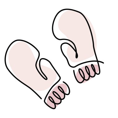 Noel ağacı süslemeleri için minimal xmas tasarım eldivenleri