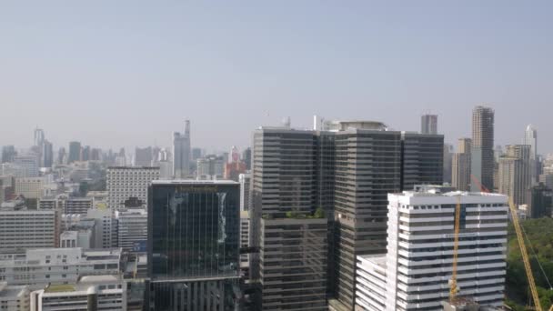 April15 2022 Bangkok Thailand Bird Eye View Bangkok City Sky — Stok video