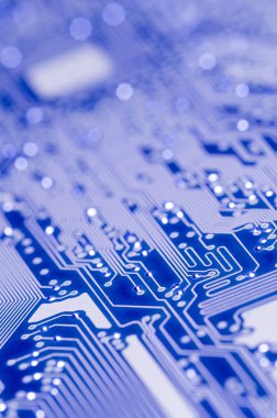 mavi ve beyaz elektronik Pano