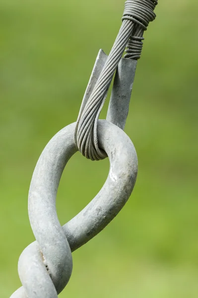 Stainless steel hooks and wires — Stock Photo, Image