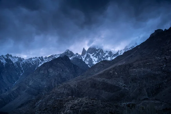 Beautiful Snow Mountain Blue Sky Pakistan — Photo