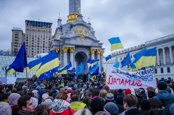 Euromaidan, 26 Kasım öğrenciler — Stok fotoğraf