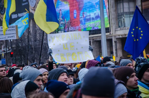 November 26 Students at EuroMaidan — Stock Photo, Image