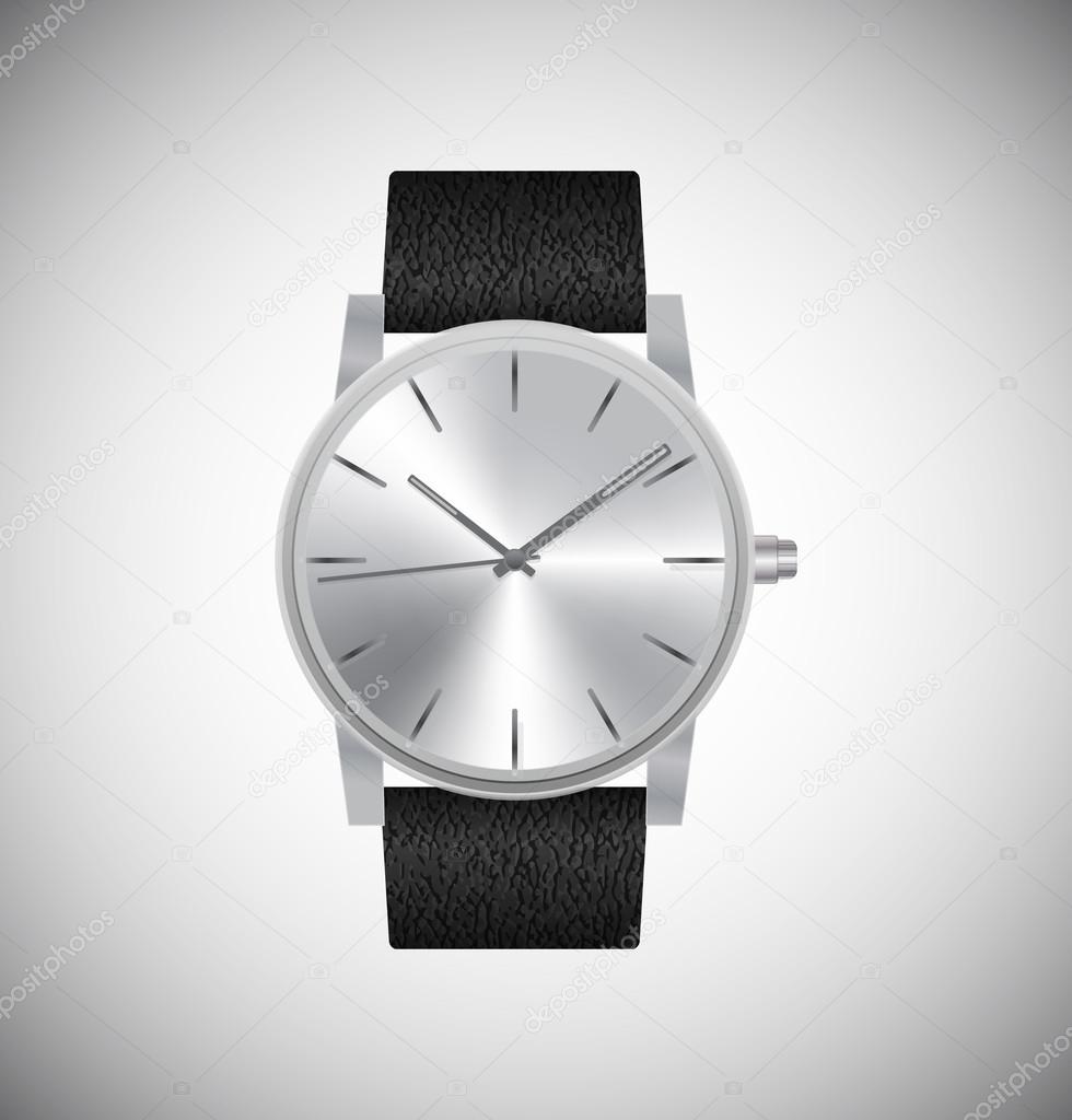 Vector realistic wrist watch
