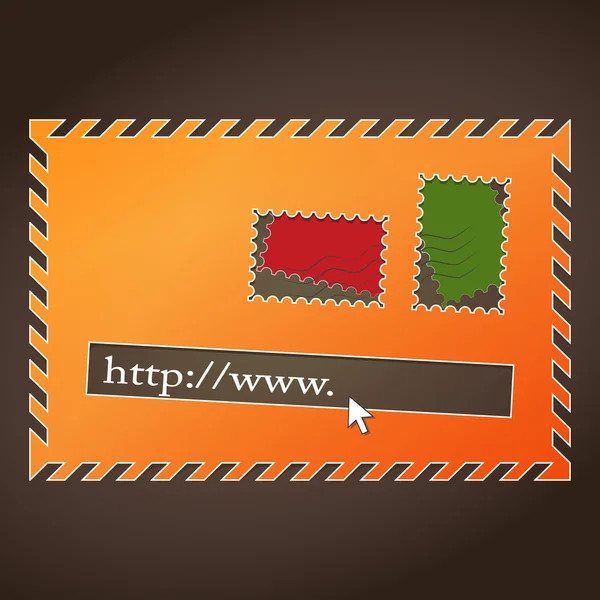 Web mail — Stock Vector