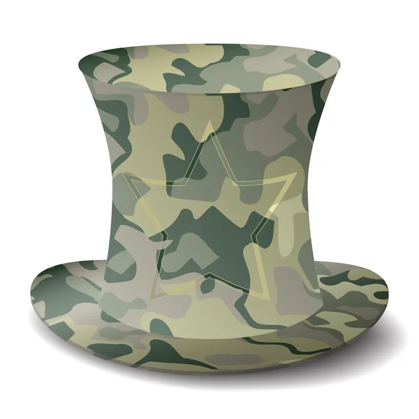 Kamouflage hatt — Stock vektor