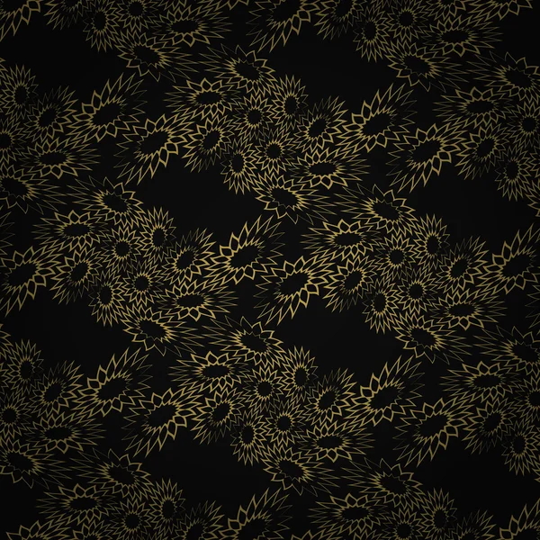 Gouden bloemen — Stockvector