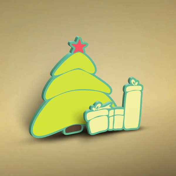 Badge de Noël — Image vectorielle