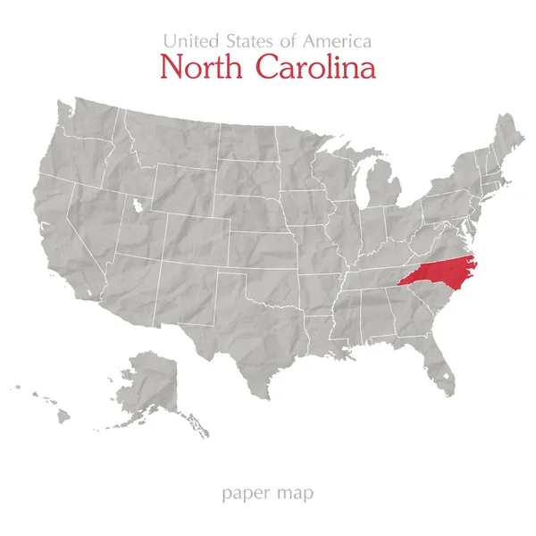 Carolina del Nord — Vettoriale Stock