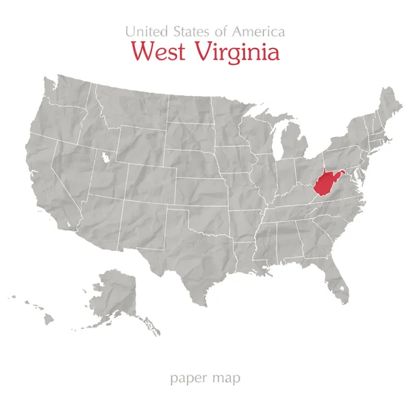 Virginia Occidental — Archivo Imágenes Vectoriales