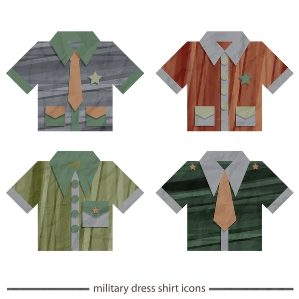 Vestido militar —  Vetores de Stock