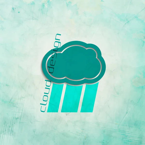 Design del cloud — Vettoriale Stock
