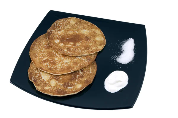 fresh homemade pancakes on a plate