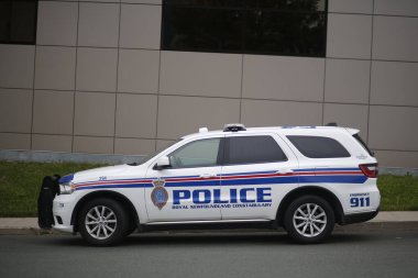 St. John 's, Newfoundland ve Labrador, Kanada 8 Ekim 2022. Newfoundland ve Labrador 'da 8 Ekim 2022' de St. John 's' da polis servisinin işaretli devriye arabalarından biri..