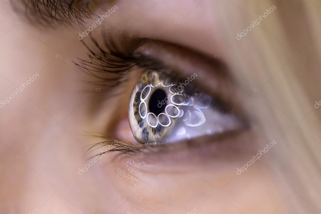 Einbruch Abgrund Ort ring light eyes Glatt Rosenfarbe Schutz