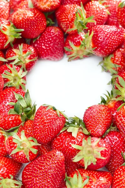 Veel van rode aardbeien — Stockfoto