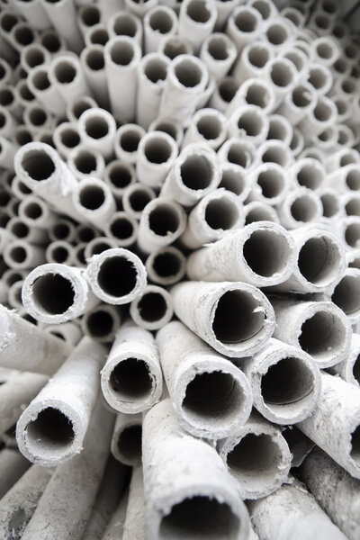 Industrial paper tubes.