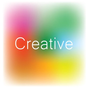 Parlak renkli arkaplanda metin oluşturucu