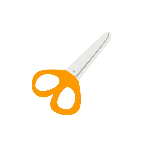 Illustration Scissors Orange Color Isolated White Background — Stockový vektor