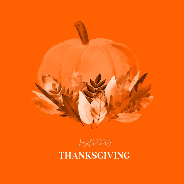 Happy Thanksgiving Card Design Illustration White Background — Wektor stockowy