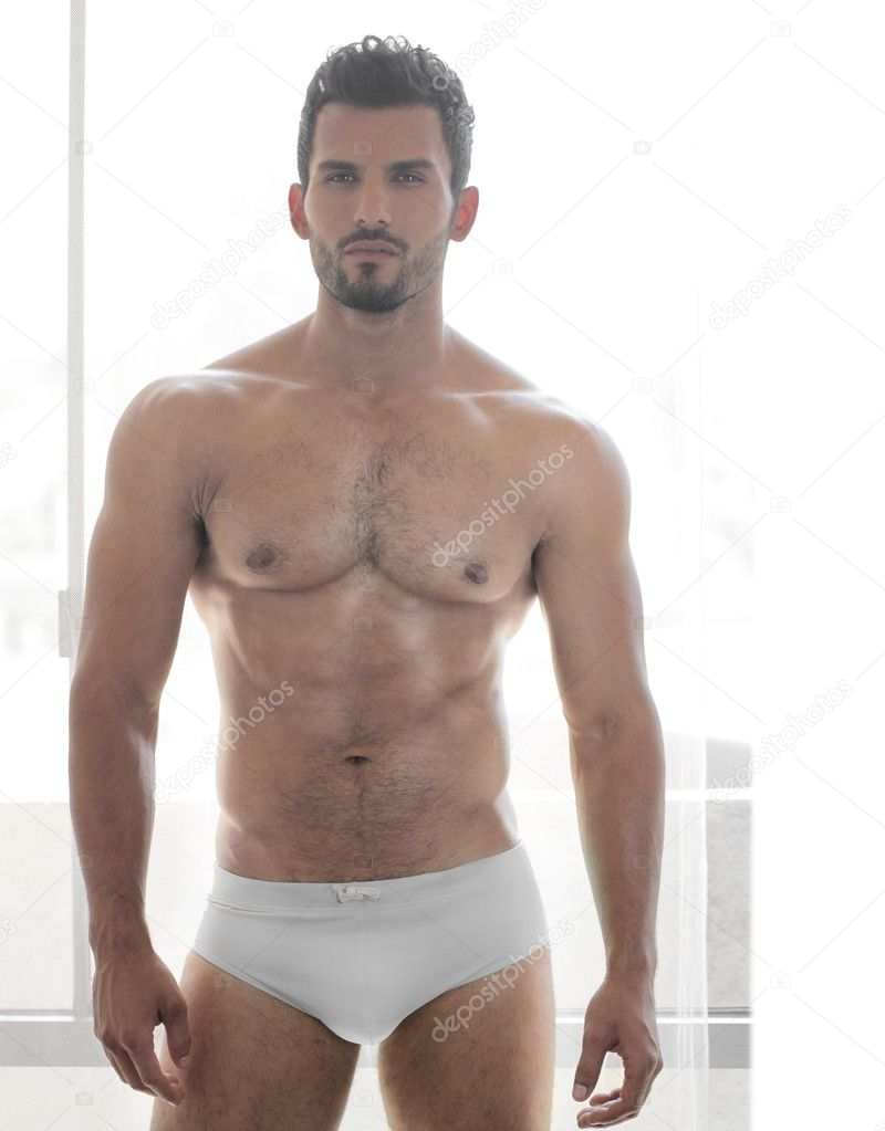 Man in underwear