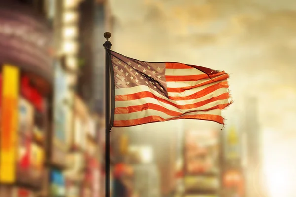 Old Glory in the city — Stock Photo, Image