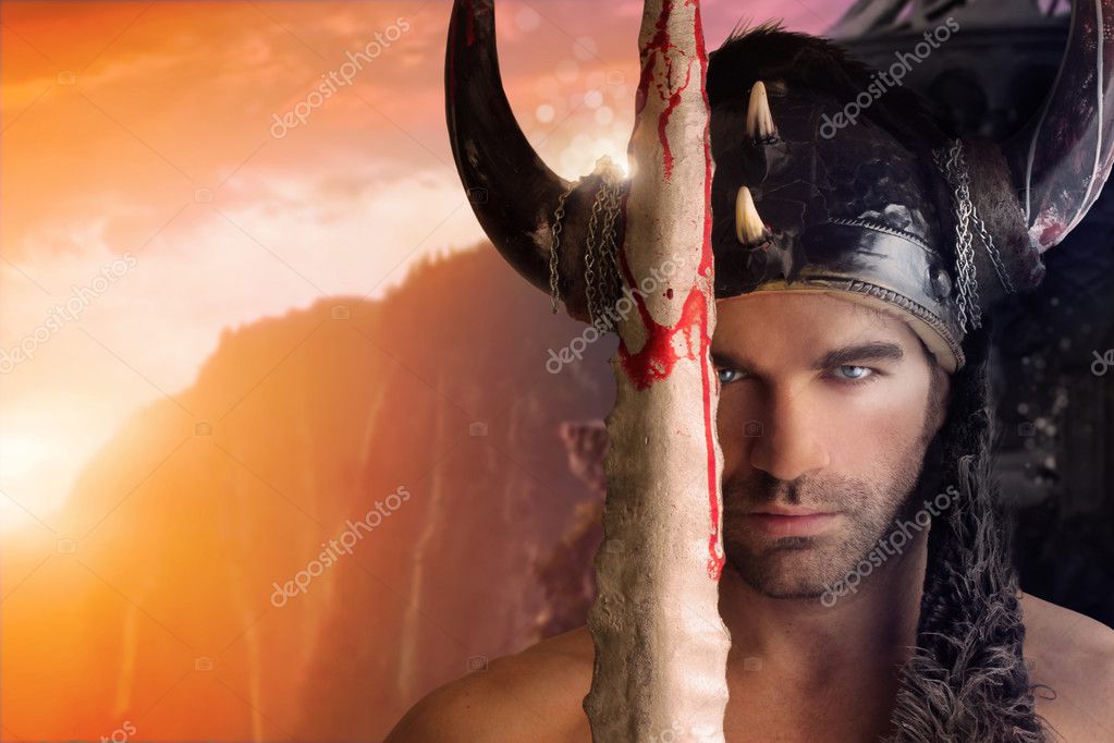 Sexy warrior man Stock Photo by ©curaphotography 24078631