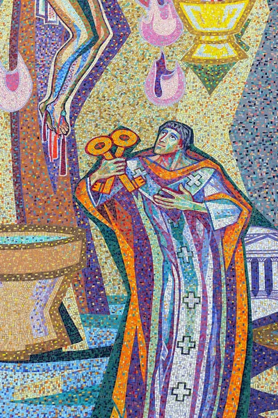 Святой Петр с ключами — стоковое фото